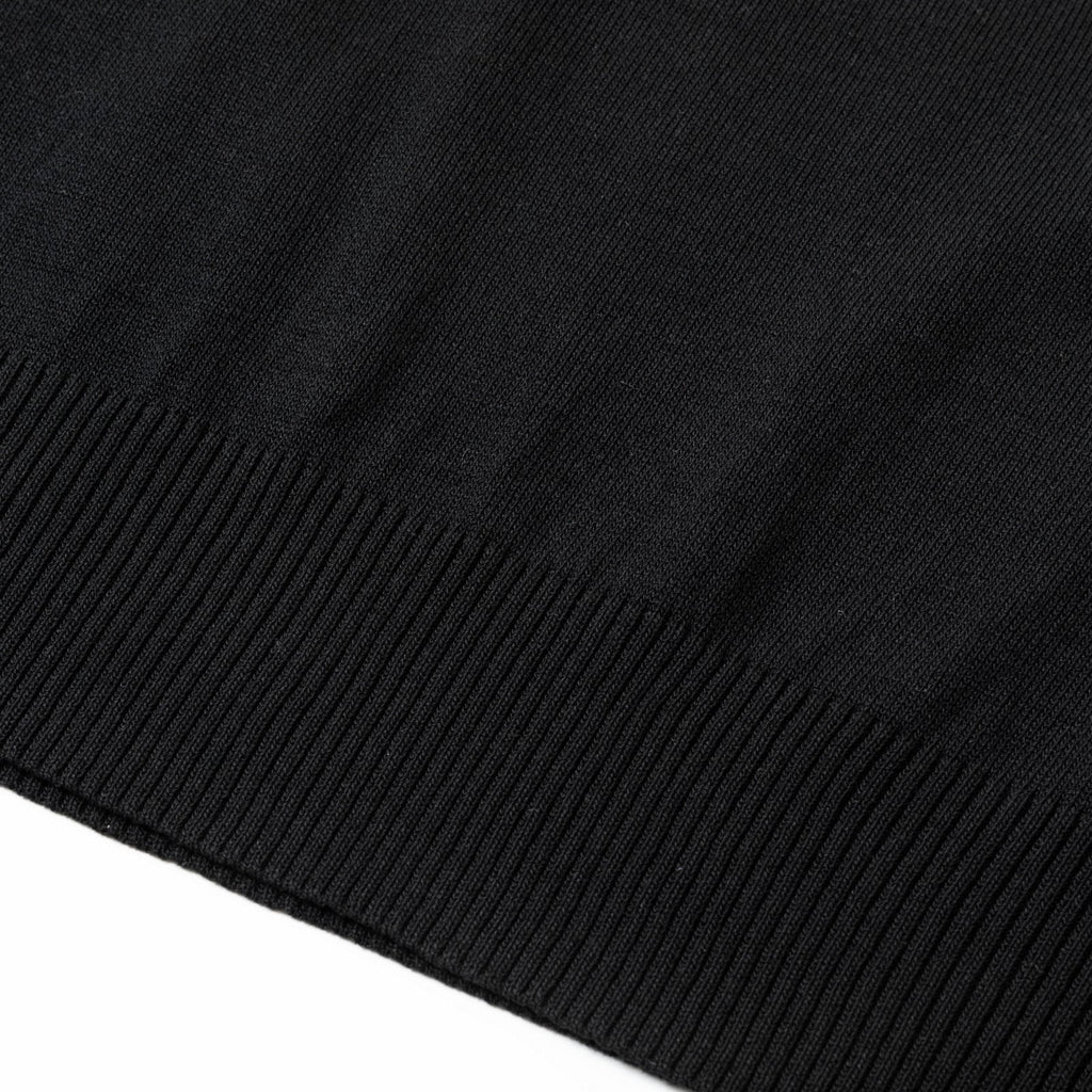 Knitted crew neck cotton T-shirt