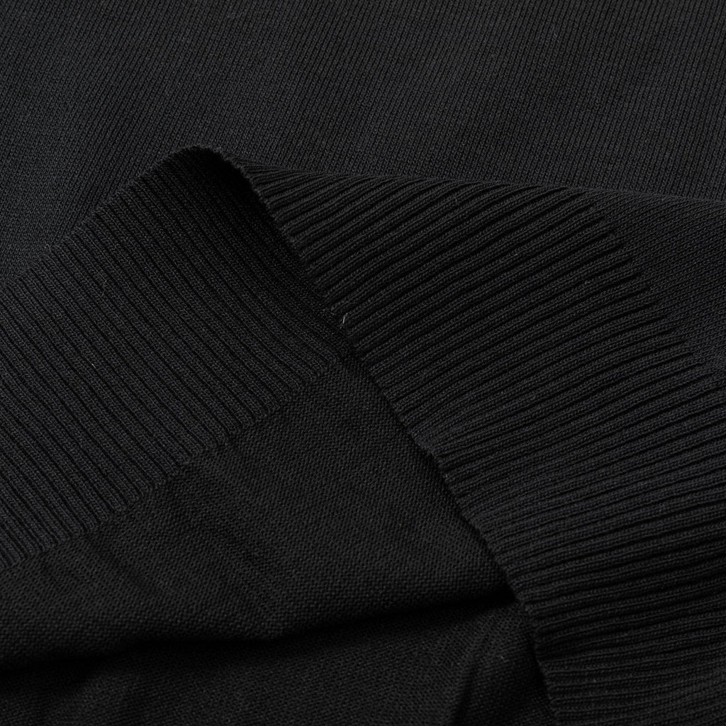 Knitted crew neck cotton T-shirt