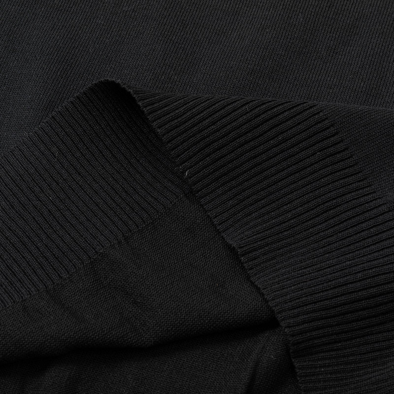 Knitted crew neck cotton T-shirt