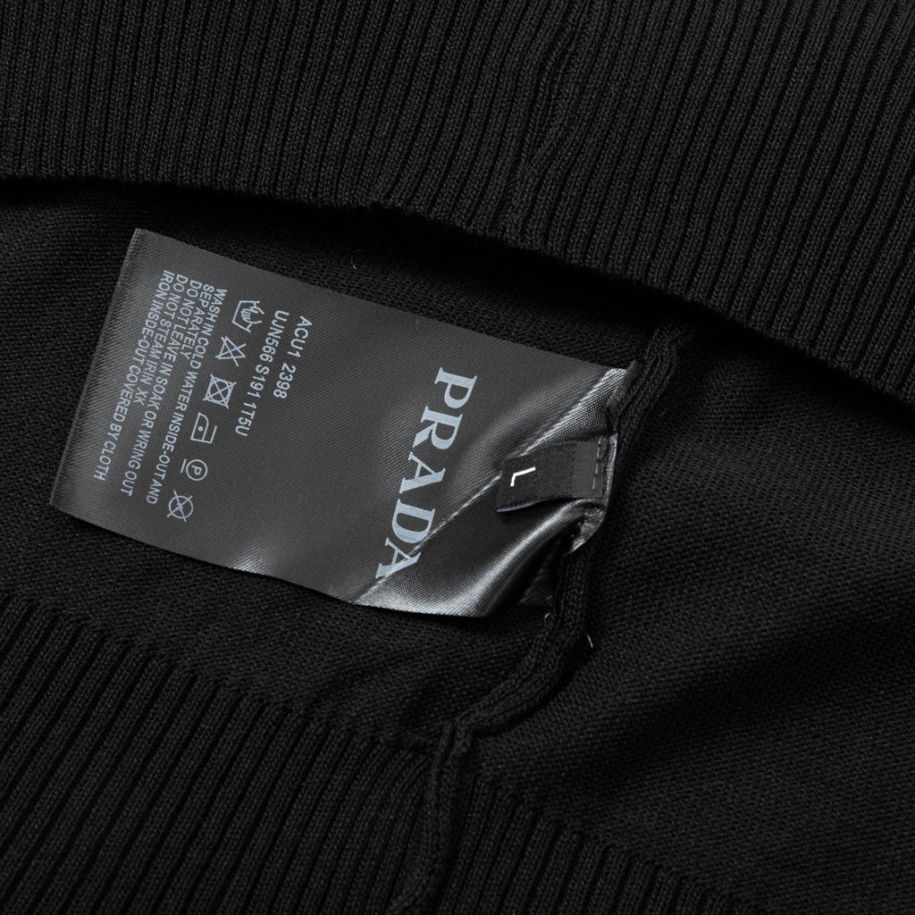 Knitted crew neck cotton T-shirt