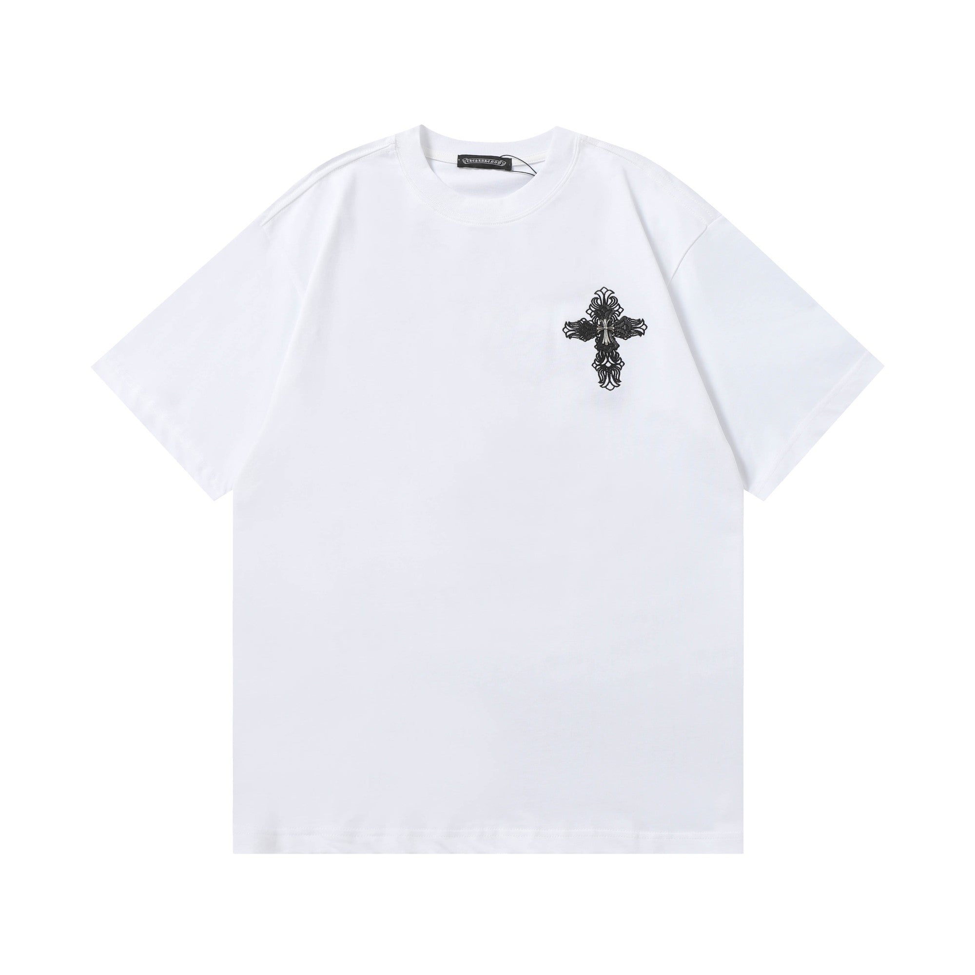 Double-sided embroidered patch T-shirt