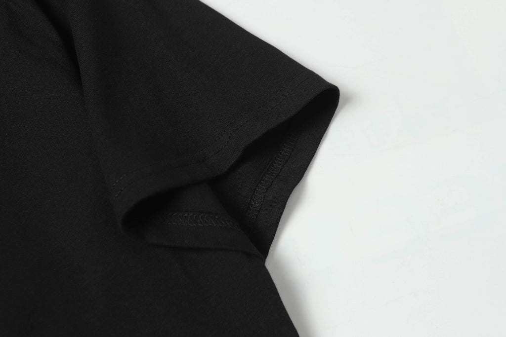 Fleece collar cotton T-shirt