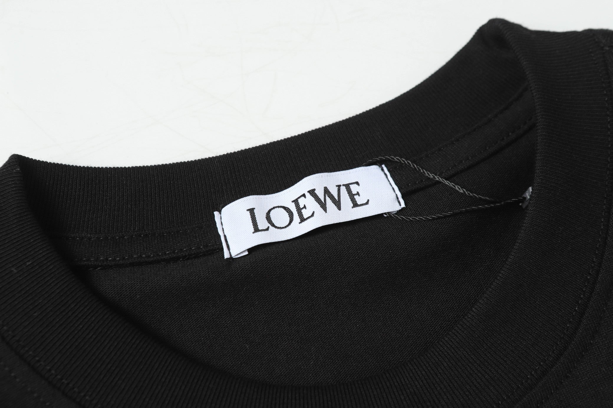 Fleece collar cotton T-shirt