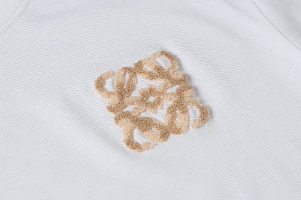 Fleece collar cotton T-shirt