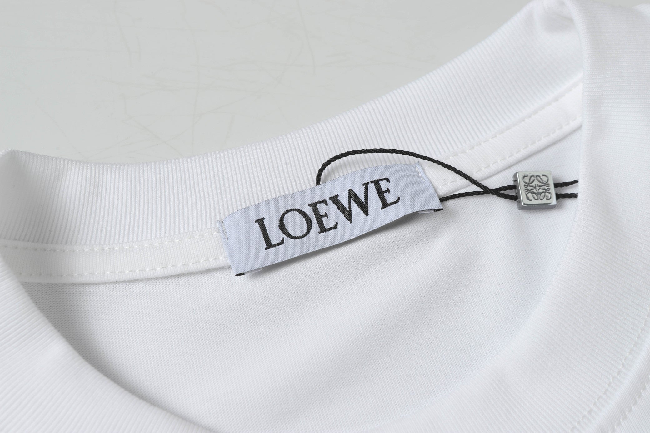 Fleece collar cotton T-shirt