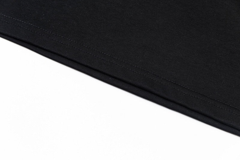 Crew neck printed cotton T-shirt