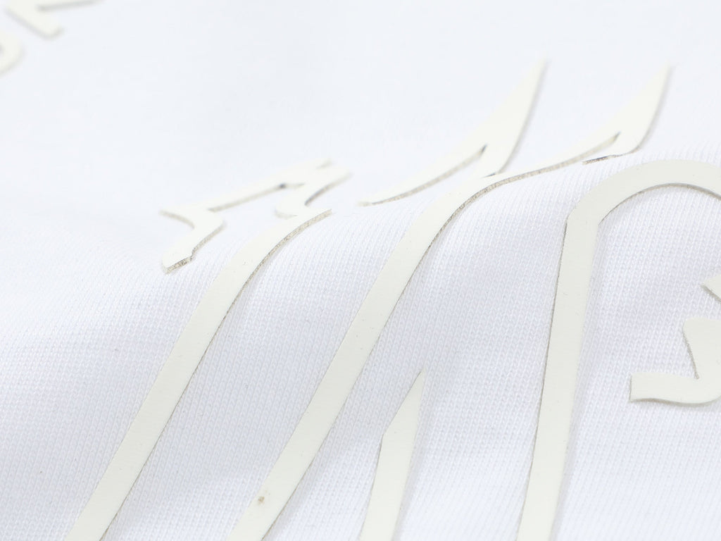 3D Stripe Printed Cotton T-Shirt