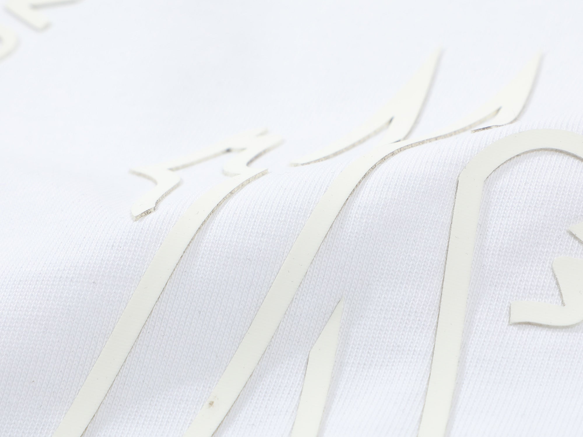 3D Stripe Printed Cotton T-Shirt