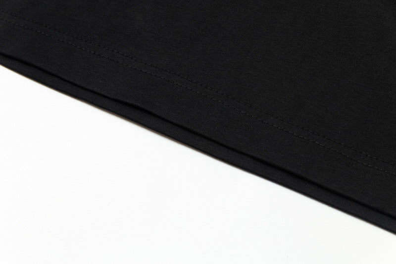 Simple embroidered cotton T-shirt