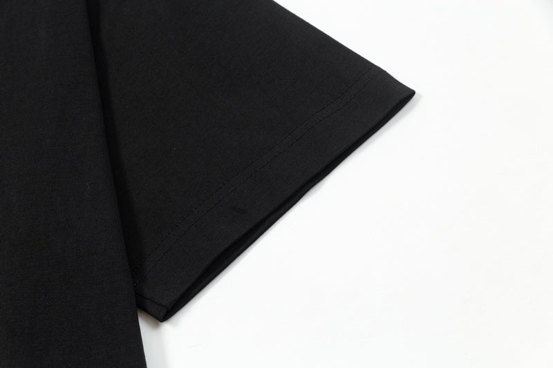 Simple embroidered cotton T-shirt