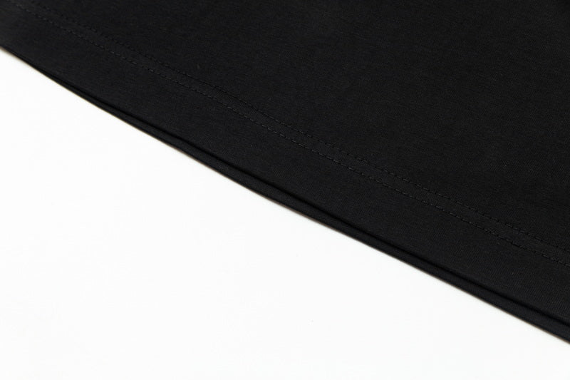 Simple embroidered cotton T-shirt