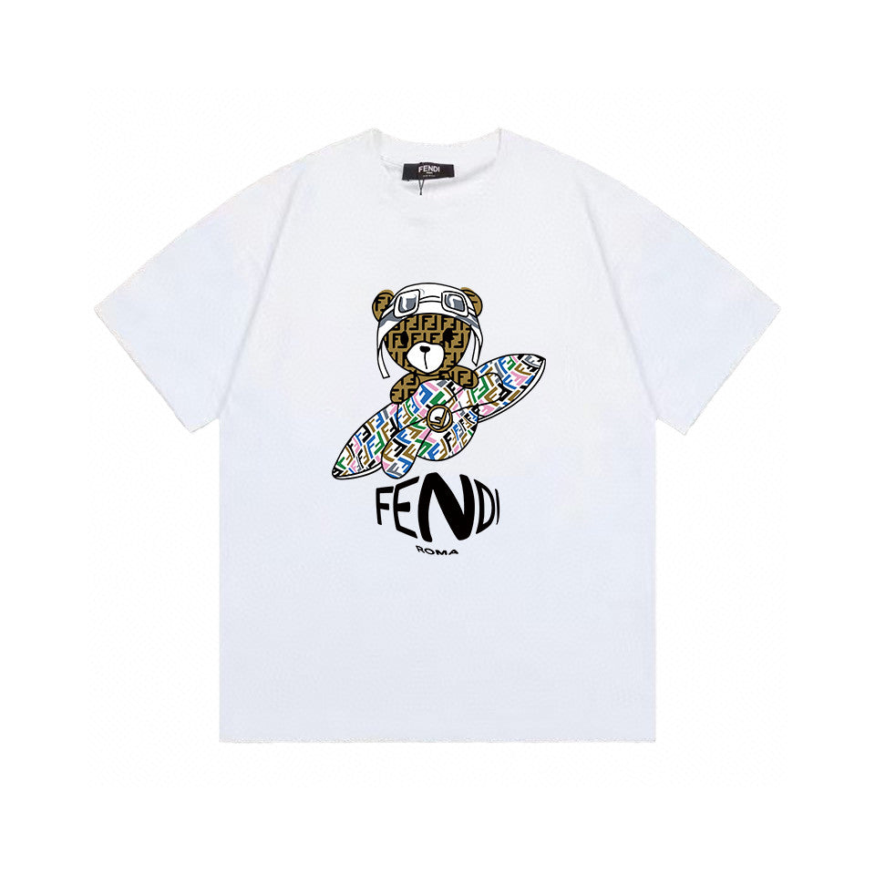 Cartoon Print Cotton T-Shirt