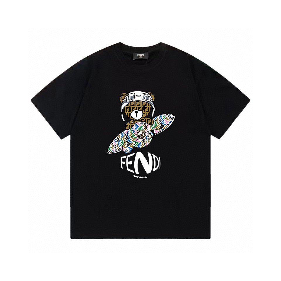Cartoon Print Cotton T-Shirt