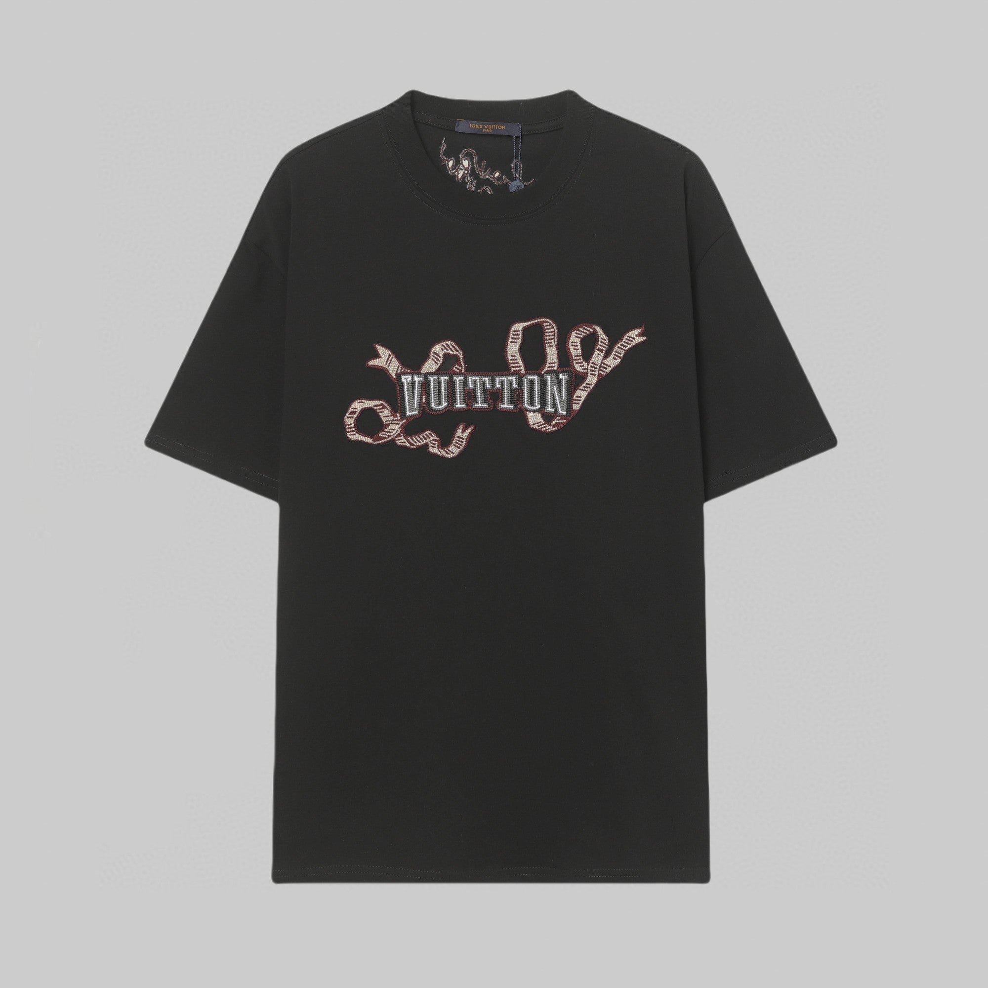 Embroidered cotton T-shirt