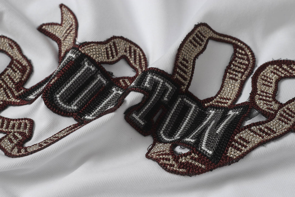 Embroidered cotton T-shirt