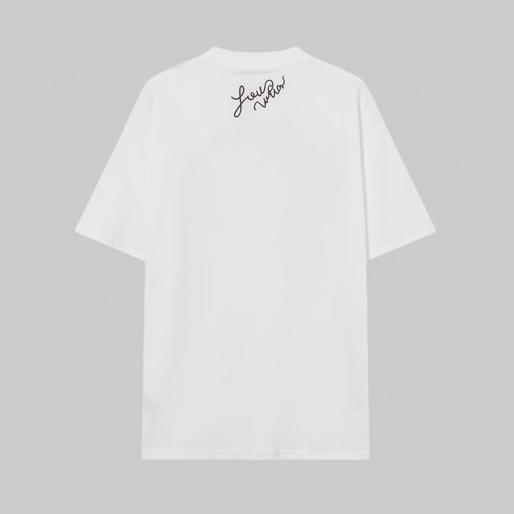 Embroidered cotton T-shirt