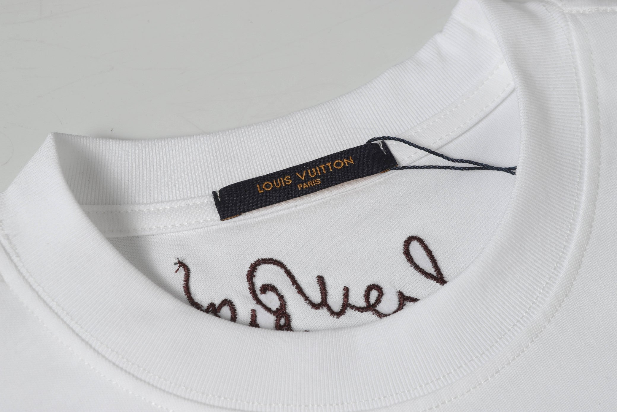 Embroidered cotton T-shirt