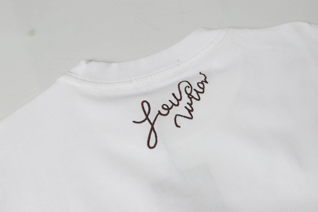 Embroidered cotton T-shirt