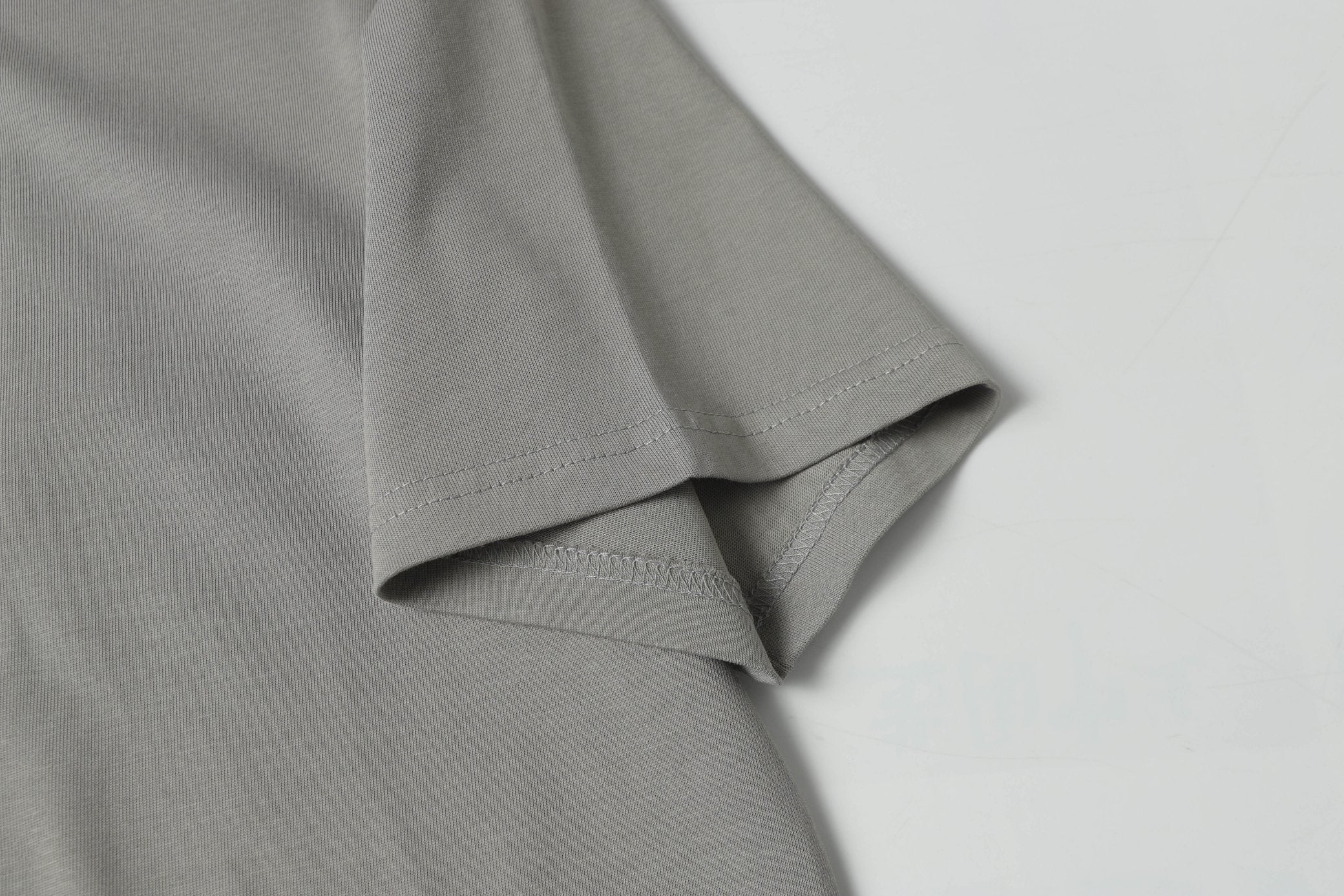 Embroidered crew neck cotton T-shirt