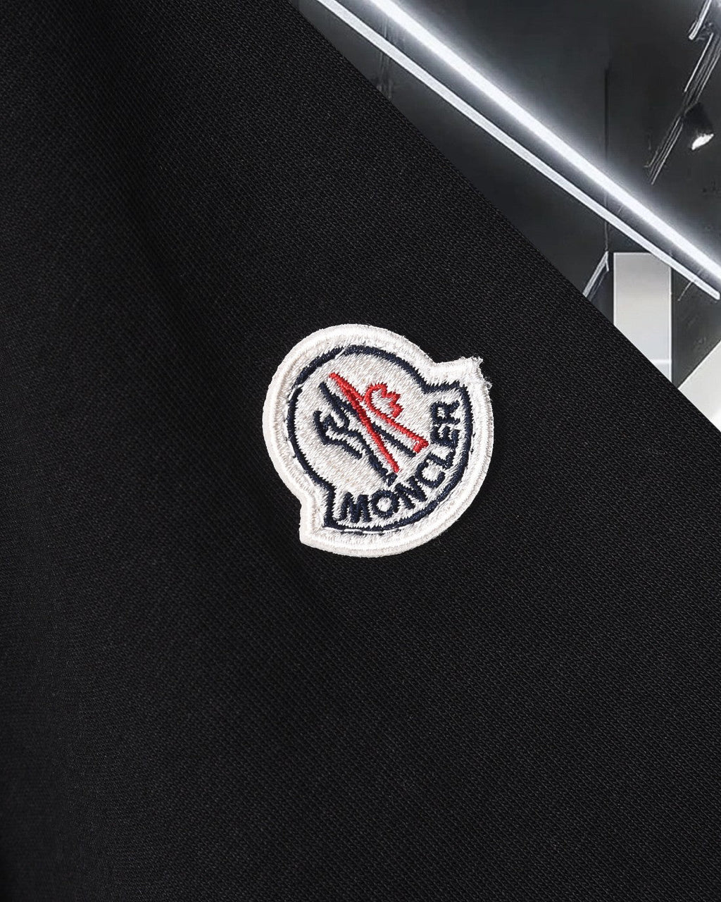 Diamond round neck cotton T-shirt