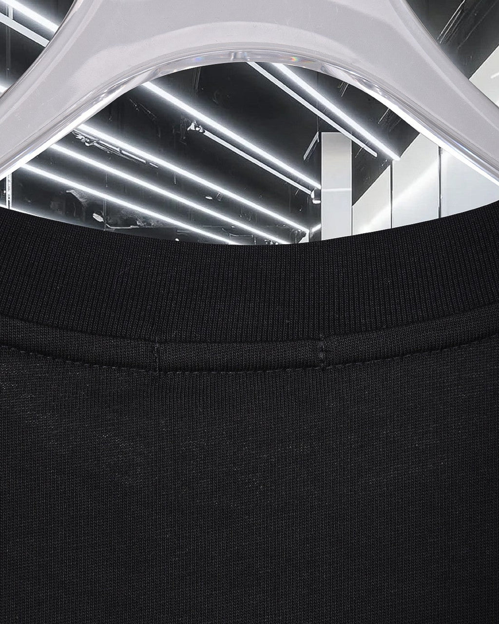 Embroidered crew neck cotton T-shirt