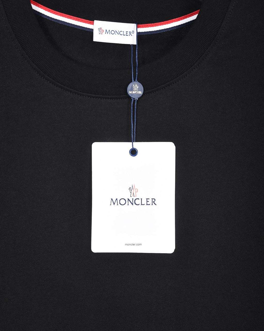 Embroidered crew neck cotton T-shirt