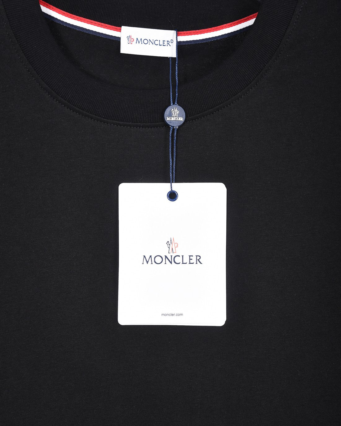 Embroidered crew neck cotton T-shirt