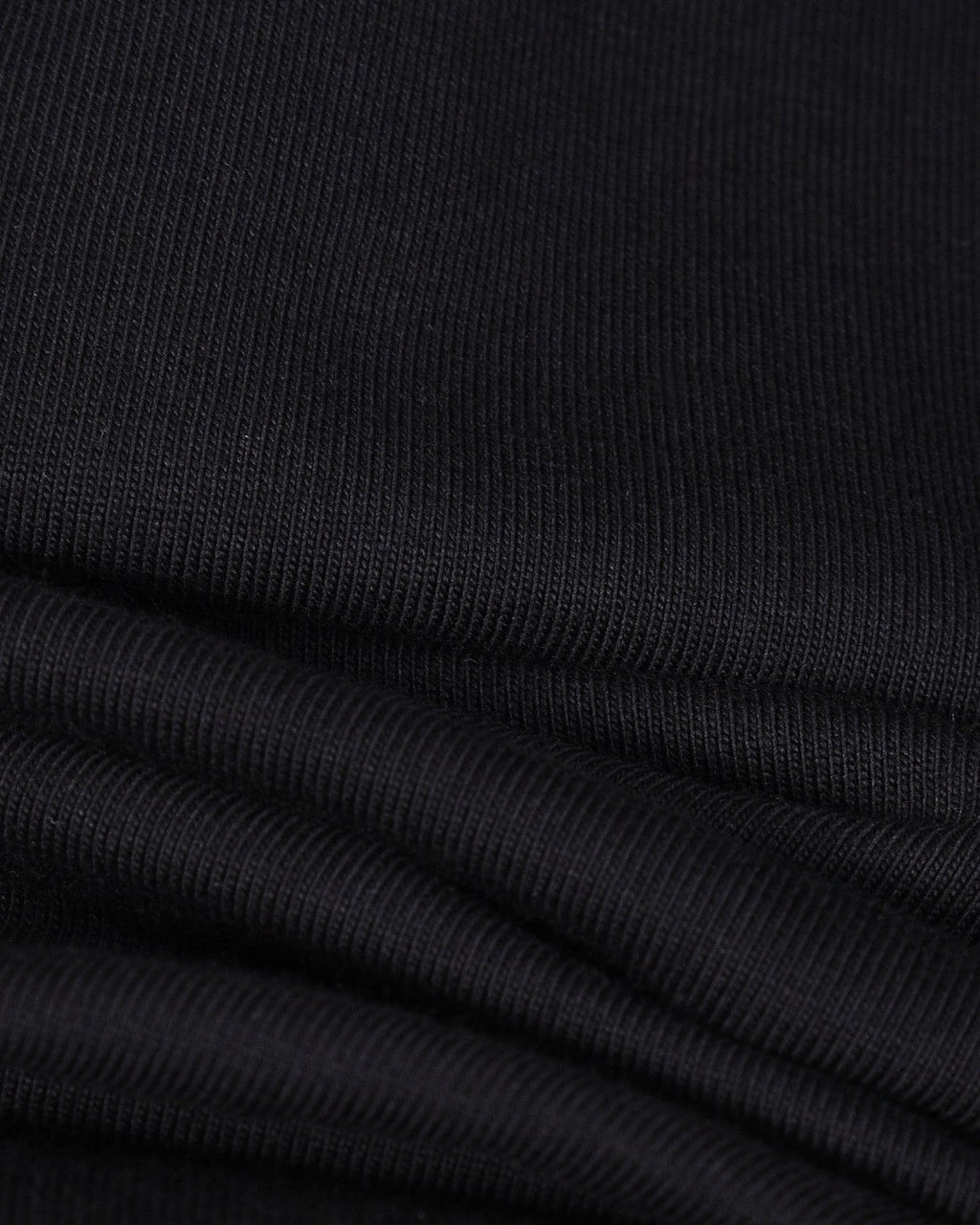 Foamed crew neck cotton T-shirt