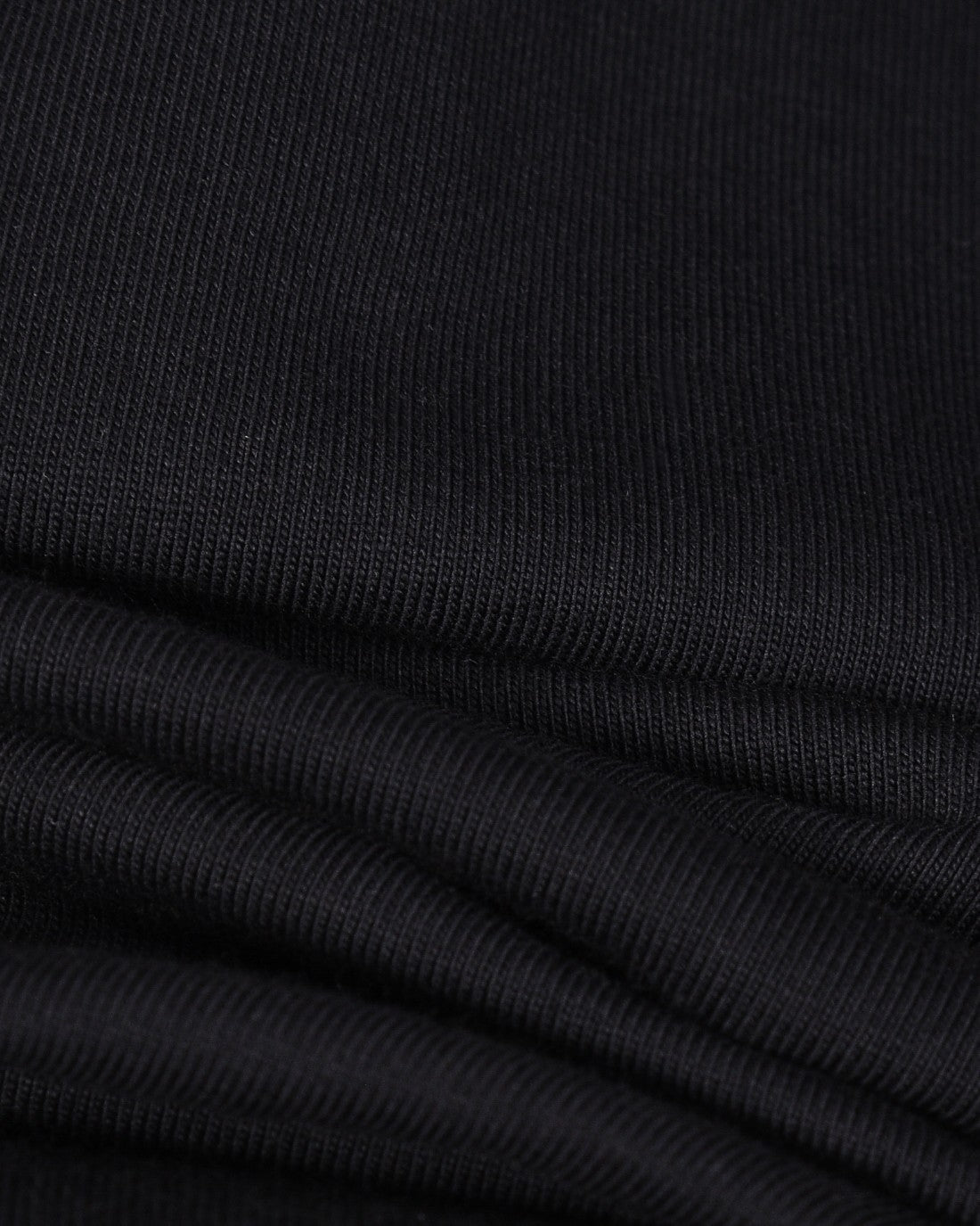 Foamed crew neck cotton T-shirt