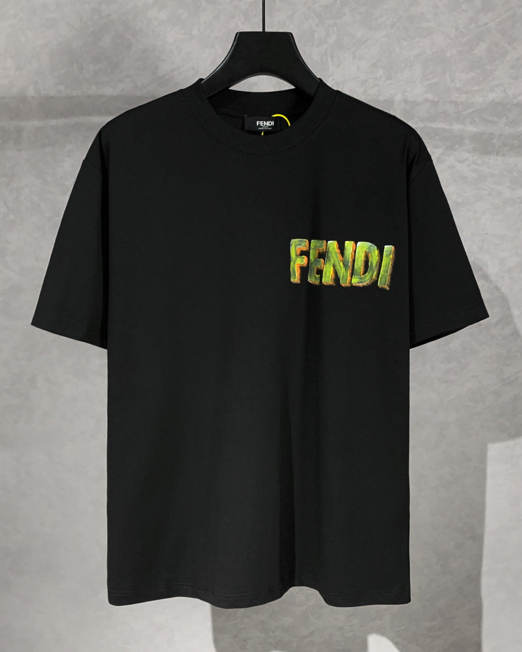 Hand-painted printed T-shirt