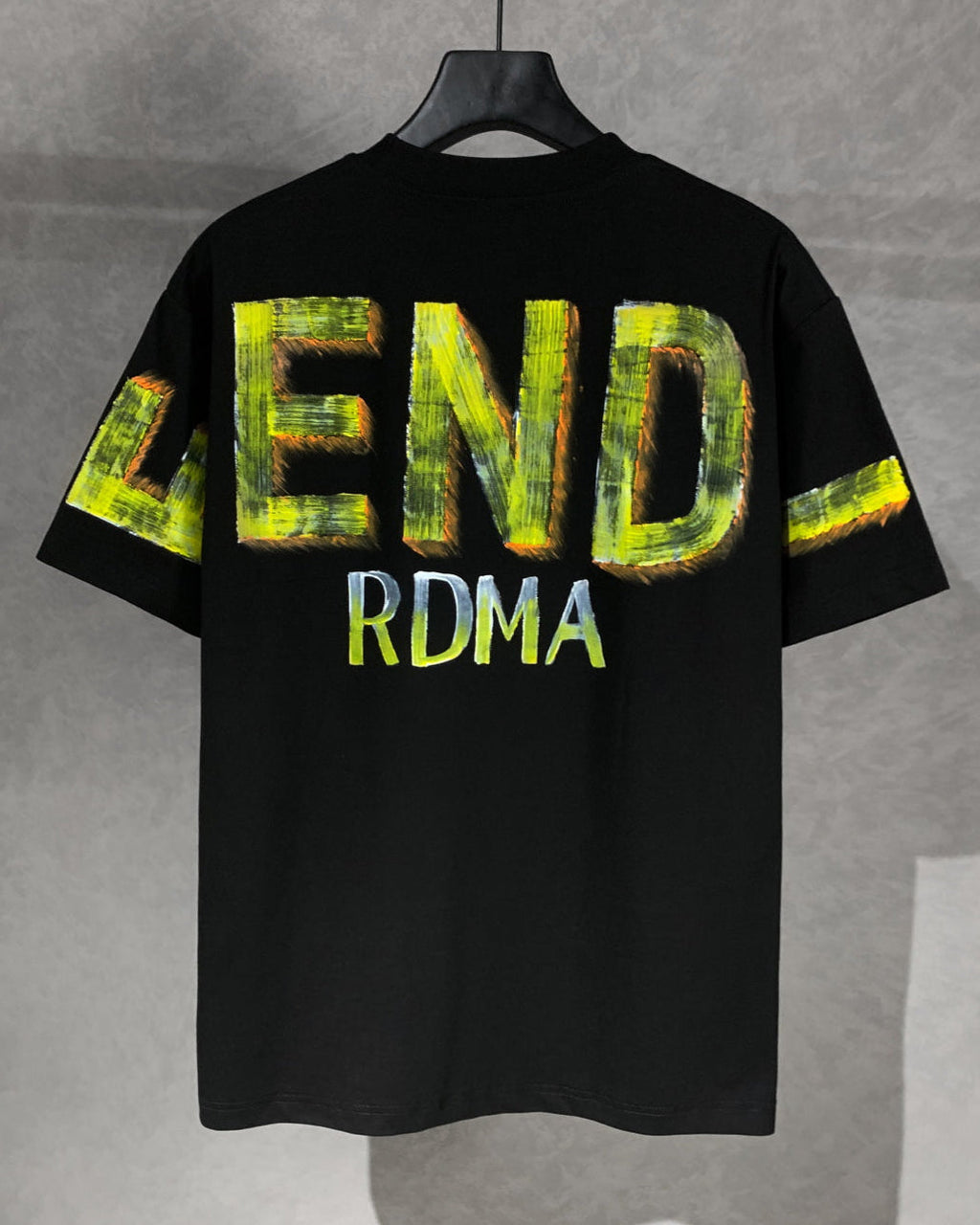 Hand-painted printed T-shirt