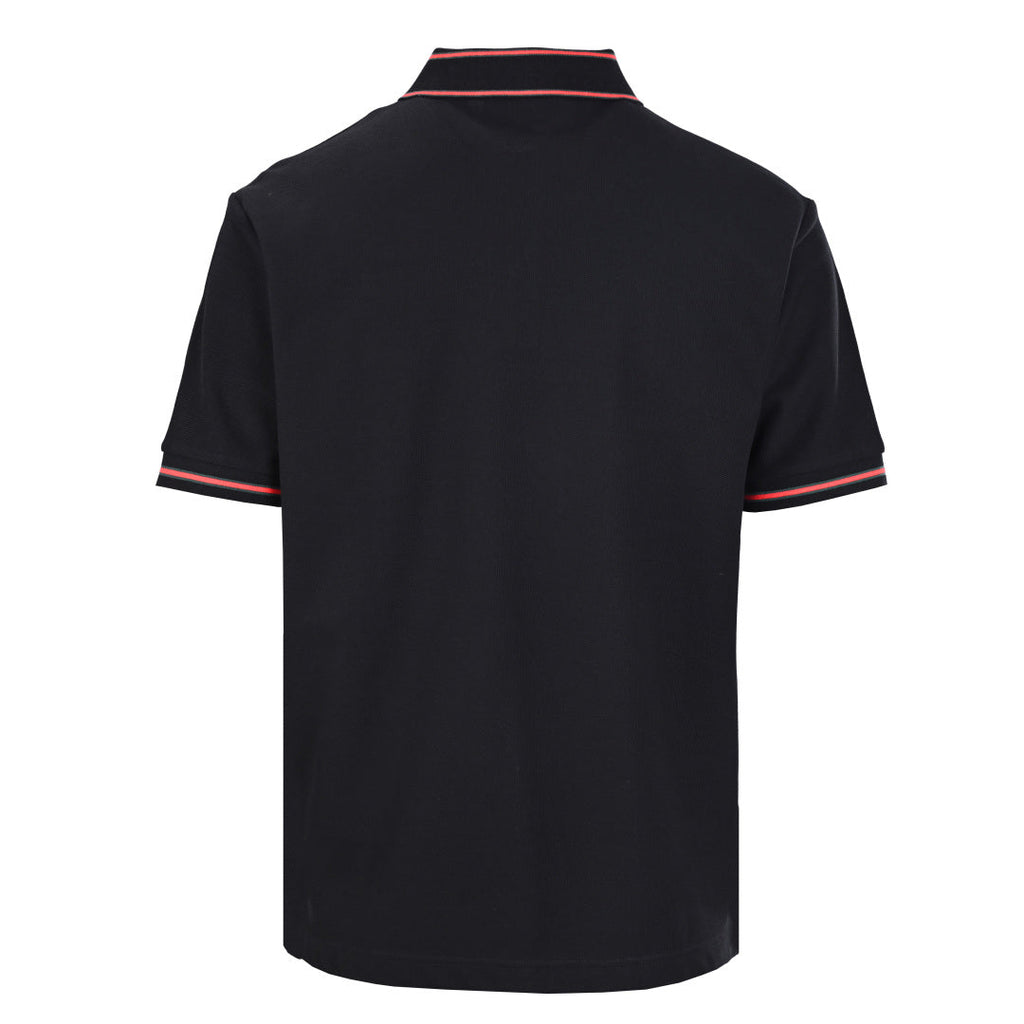 Lapel cotton polo shirt