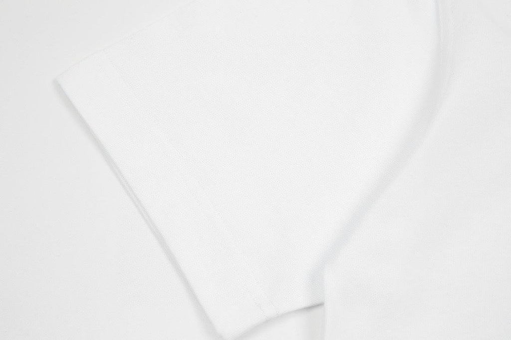 Printed lettering cotton T-shirt