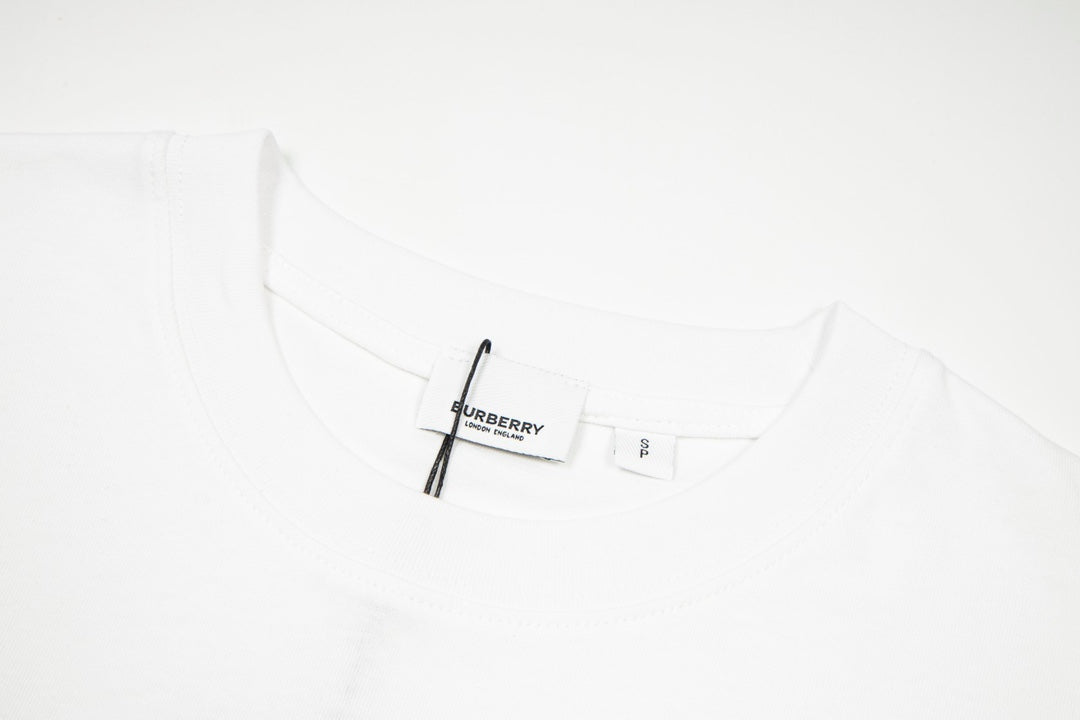 Printed lettering cotton T-shirt