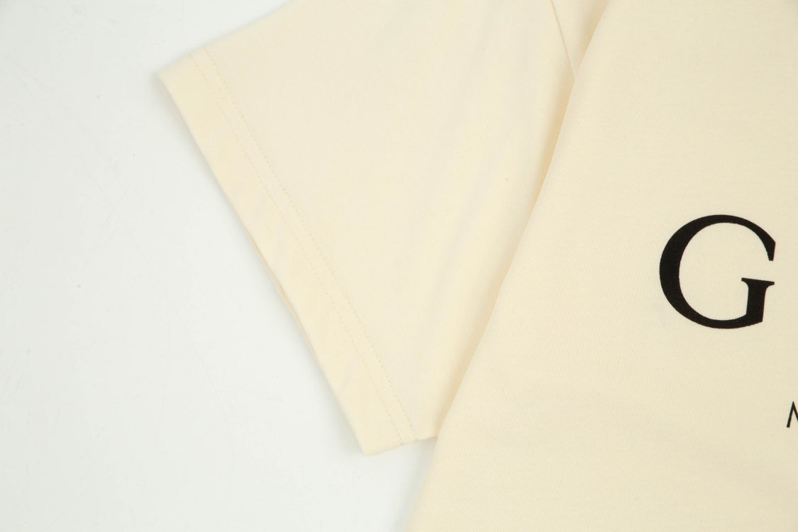 Printed crew neck cotton T-shirt