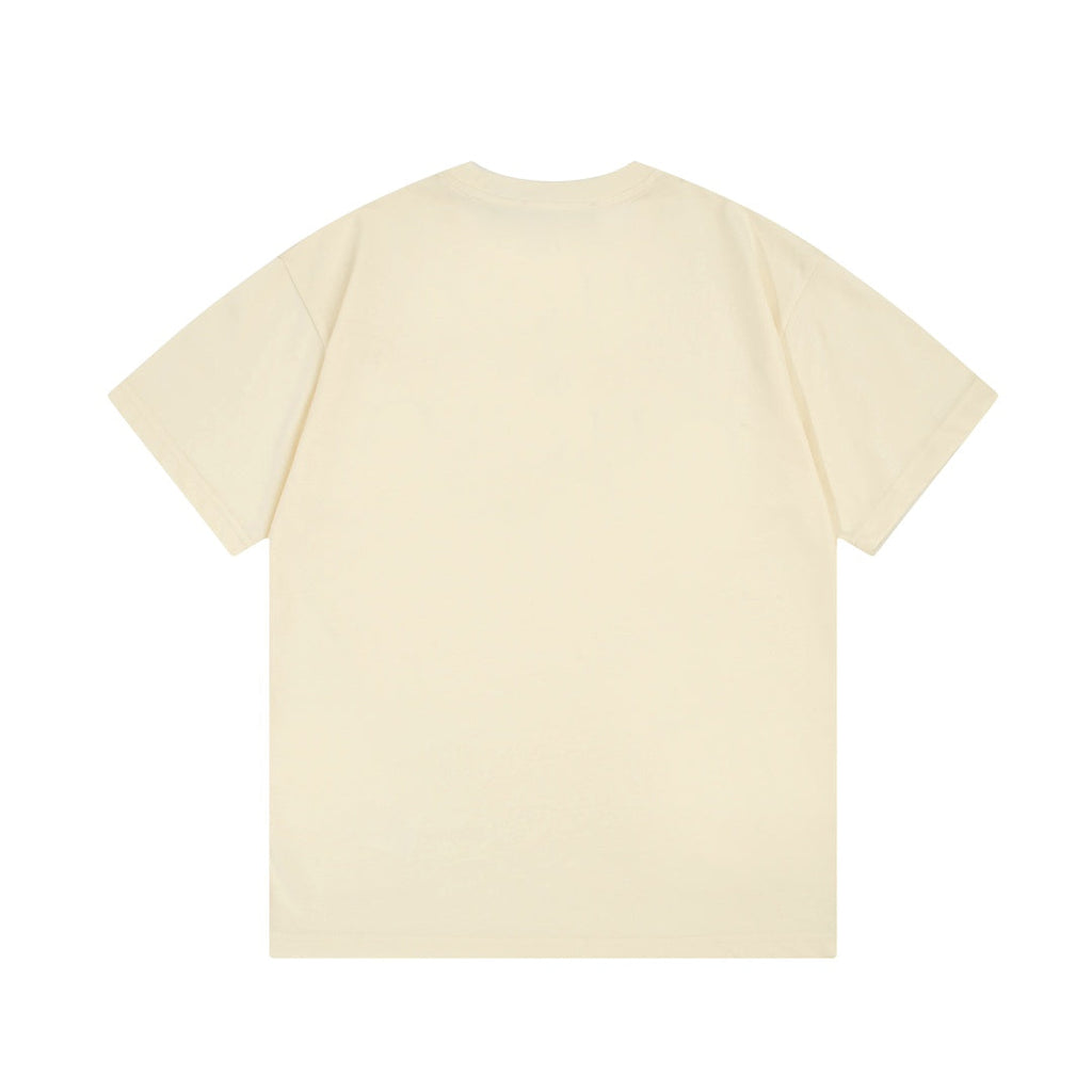 Printed crew neck cotton T-shirt