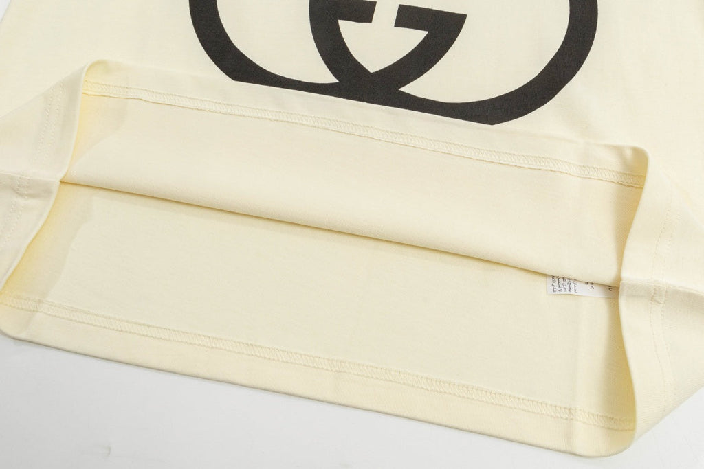 Printed crew neck cotton T-shirt