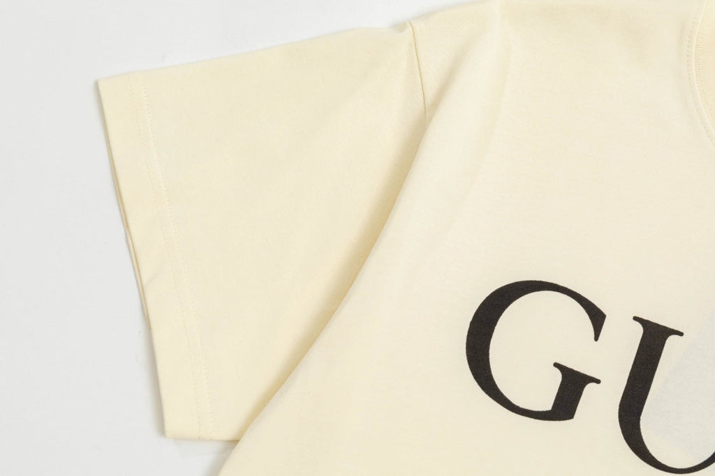 Printed crew neck cotton T-shirt