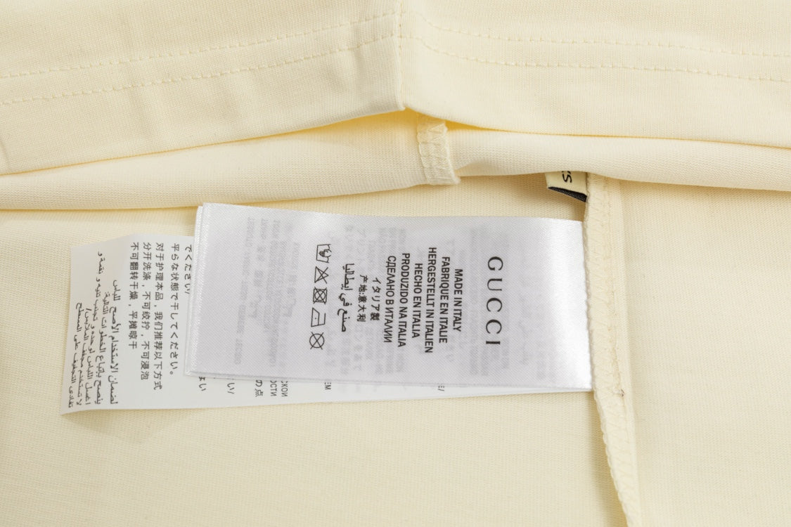 Printed crew neck cotton T-shirt