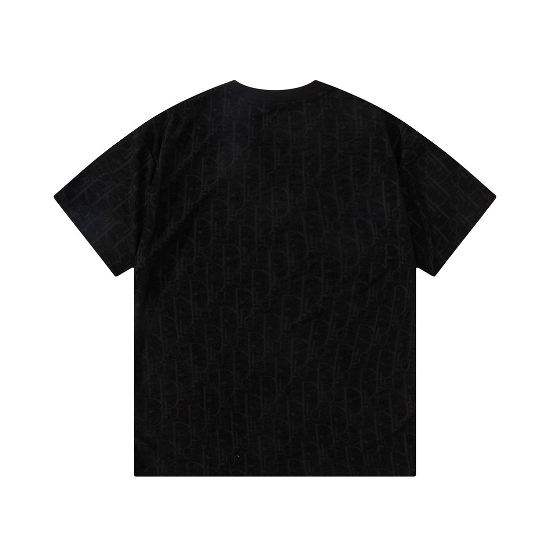 Jacquard towelling T-shirt