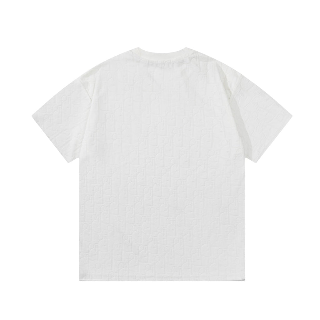 Jacquard towelling T-shirt