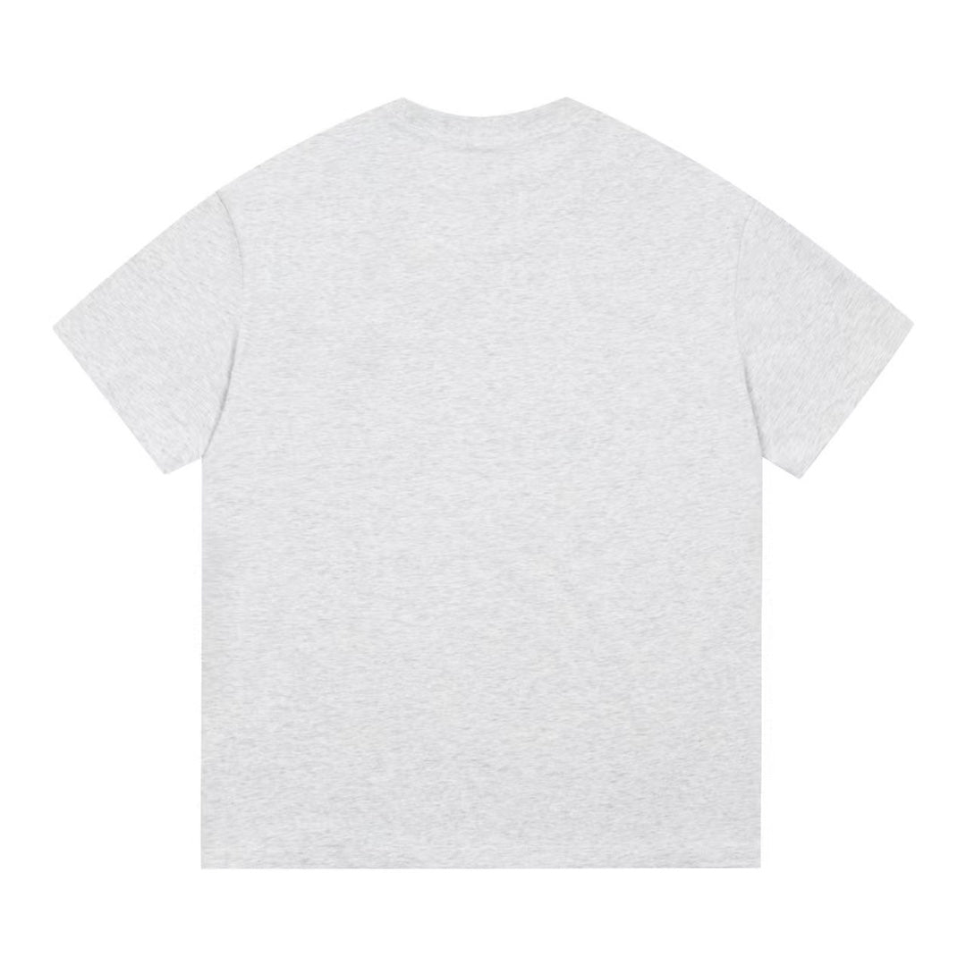 Simple embroidered cotton T-shirt