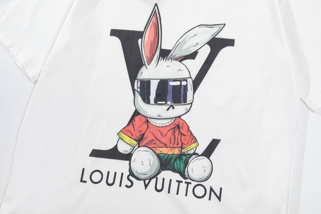 Cartoon print cotton T-shirt