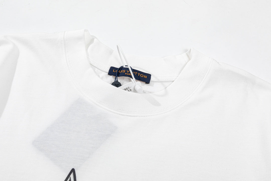 Cartoon print cotton T-shirt