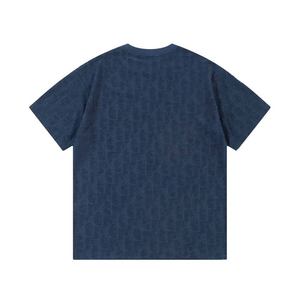 Jacquard towelling T-shirt