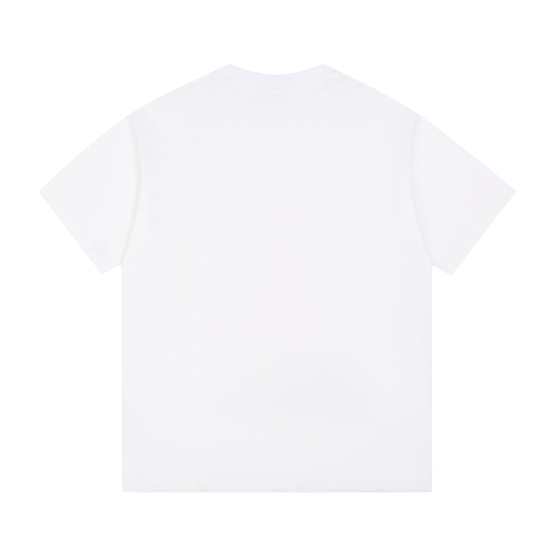 Printed crew neck cotton T-shirt