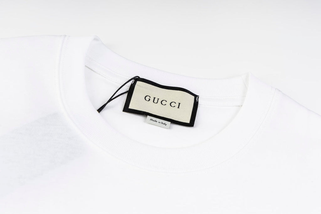 Printed crew neck cotton T-shirt