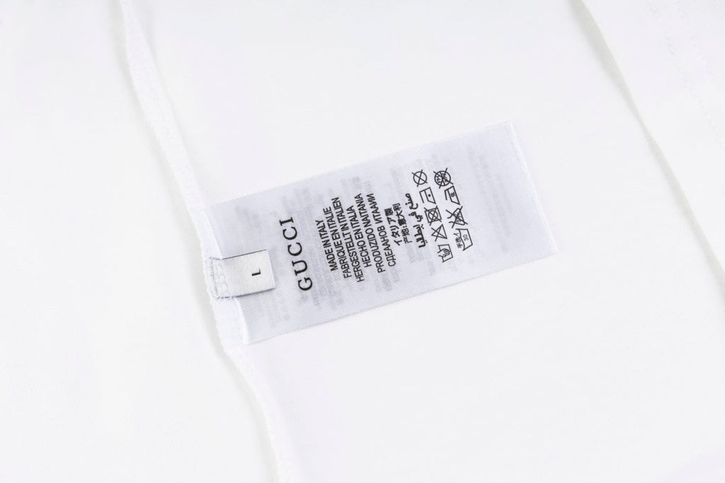 Printed crew neck cotton T-shirt