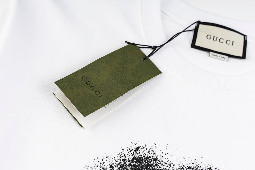 Printed crew neck cotton T-shirt