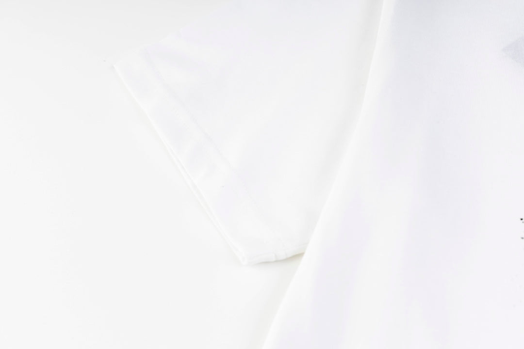 Printed crew neck cotton T-shirt